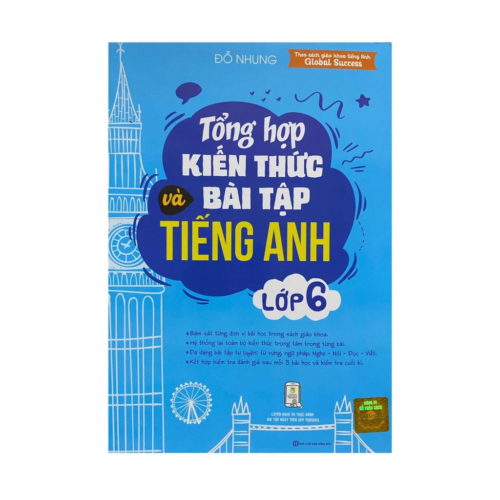 Sách - Tổng hợp kiến thức và bài tập tiếng anh lớp 6 ( MCBooks )