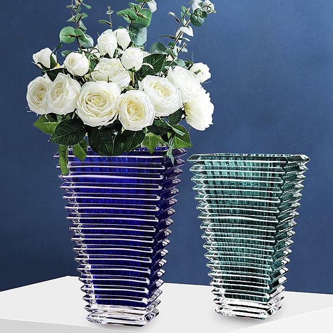 Lọ hoa decor tháp ly độc đáo Qhouse , bình hoa thuỷ tinh trang trí phòng khách, để bàn làm việc đẹp sang trọng
