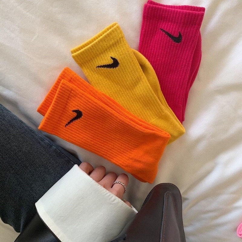 SET 10 ĐÔI TẤT MÓC CỔ CAO NHIỀU MÀU