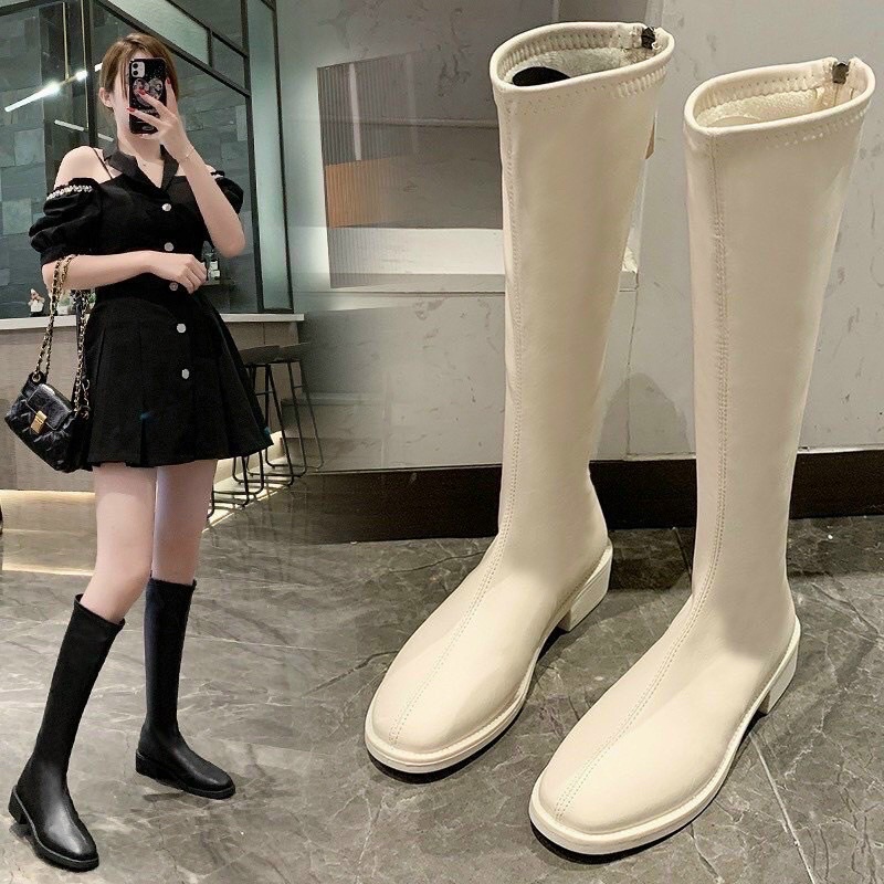 Bốt da dài tới gối