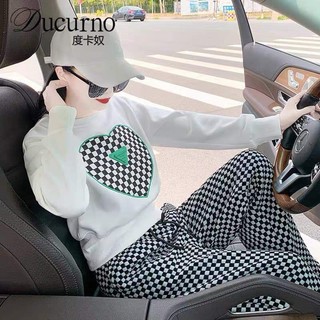 Set Thu Đông quần caro siêu hot
