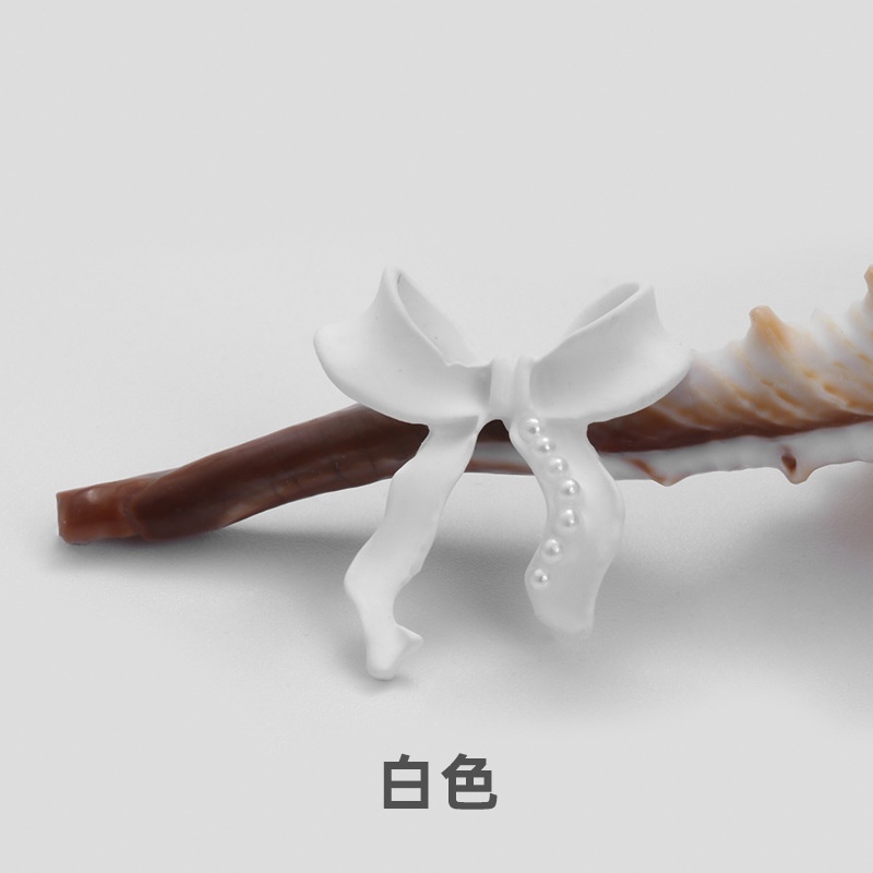 Phụ Kiện Trang Trí Móng Tay Hình Bướm Màu Vàng Và Ngọc Trai Phong Cách Hàn Quốc