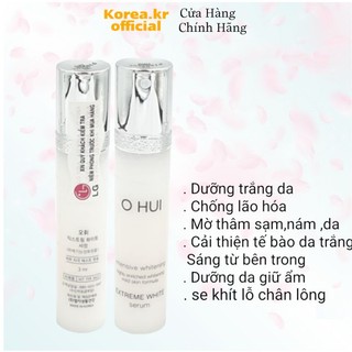 [SALE HÈ] Tinh Chất Dưỡng Trắng OHUI EXTREME WHITE SERUM 3ml