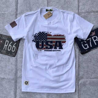 Áo Thun Nam Cổ Tròn in cờ mỹ đơn giản  Chất Liệu Cotton Co Dãn Thoáng Mát Nhập Khẩu Từ Thái La( hình thật)