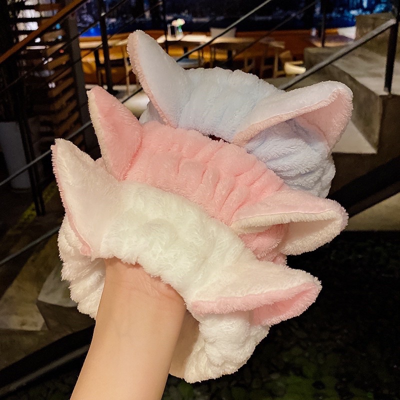 Băng đô cài tóc mèo 3D nhiều màu bờm rửa mặt cute phong cách hàn quốc