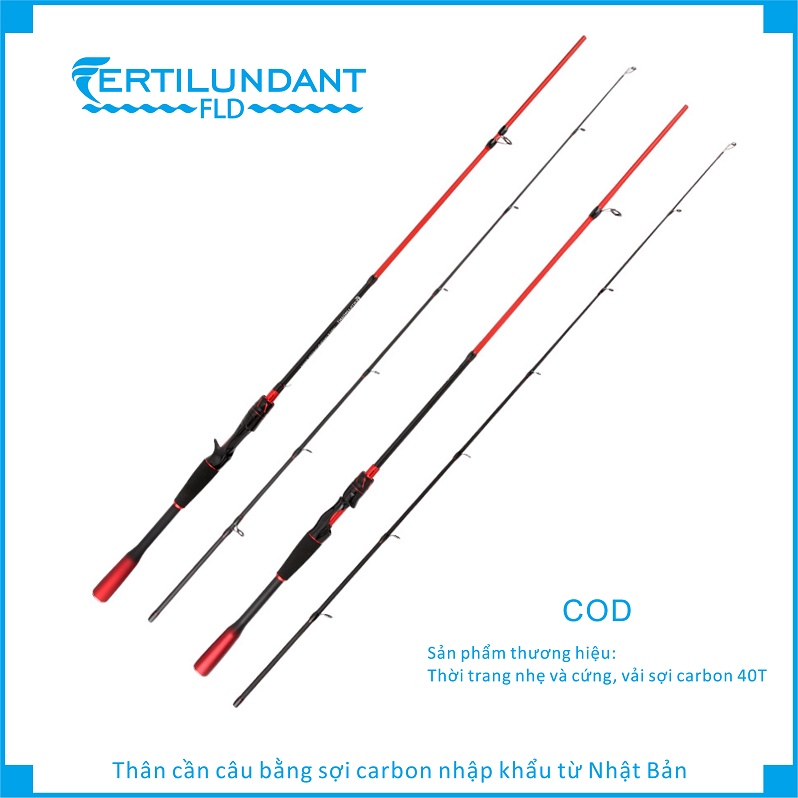 Fertilundant,Cần câu cá ,FLD,2.1M,2.28M, Vật liệu sợi carbon 40T, Câu cá nước ngọt, Độ cứng M Vận chuyển địa phương