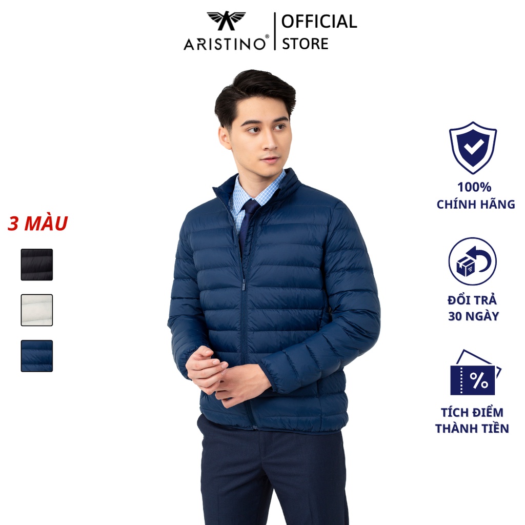Áo khoác lông vũ nam ARISTINO siêu nhẹ, giữ ấm vượt trội, thiết kế năng động - AJK018W1