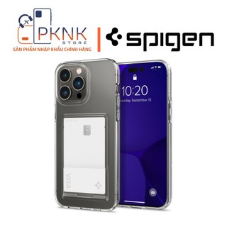Ốp lưng spigen crystal slot dual crystal clear 14 promax 14 plus 14 pro 14