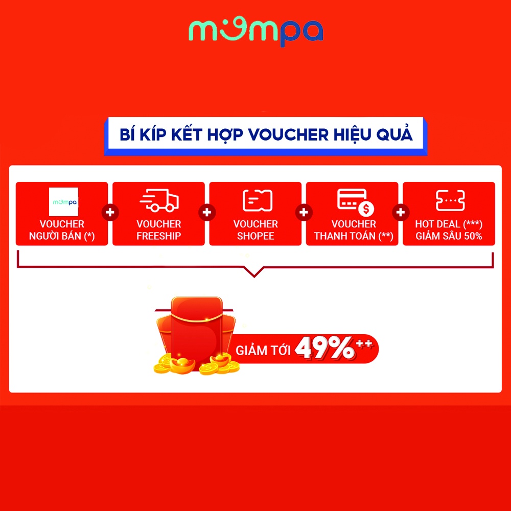 Set 3 áo dài tay cho bé gái từ 6 đến 24 tháng Mompa MP 319