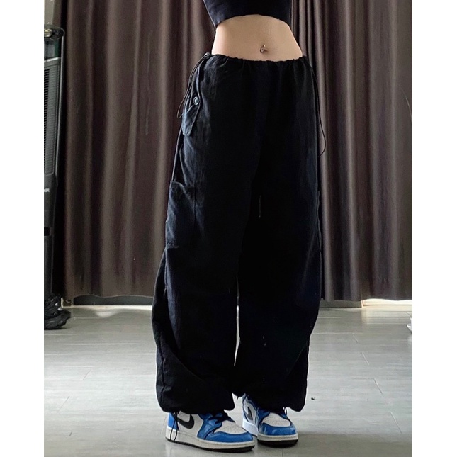 CESAR - NYLON CARGO PANT, QUẦN DÙ DÀI TÚI HỘP PHONG CÁCH Y2K