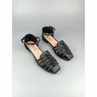 Giày sandal nữ đế bệt rọ nút thắt size từ 35-39