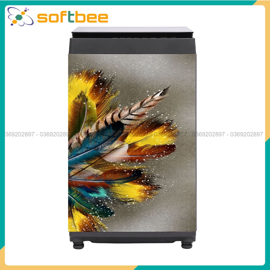 Miếng dán máy giặt . Kích thước: 0.6m x 0.9m / miếng. Hình ảnh sắc nét, keo bám chắc chắn.