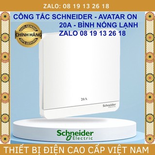  Bộ công tắc 20A bình nóng lạnh Schneider AvatarOn, vàng và trắng.