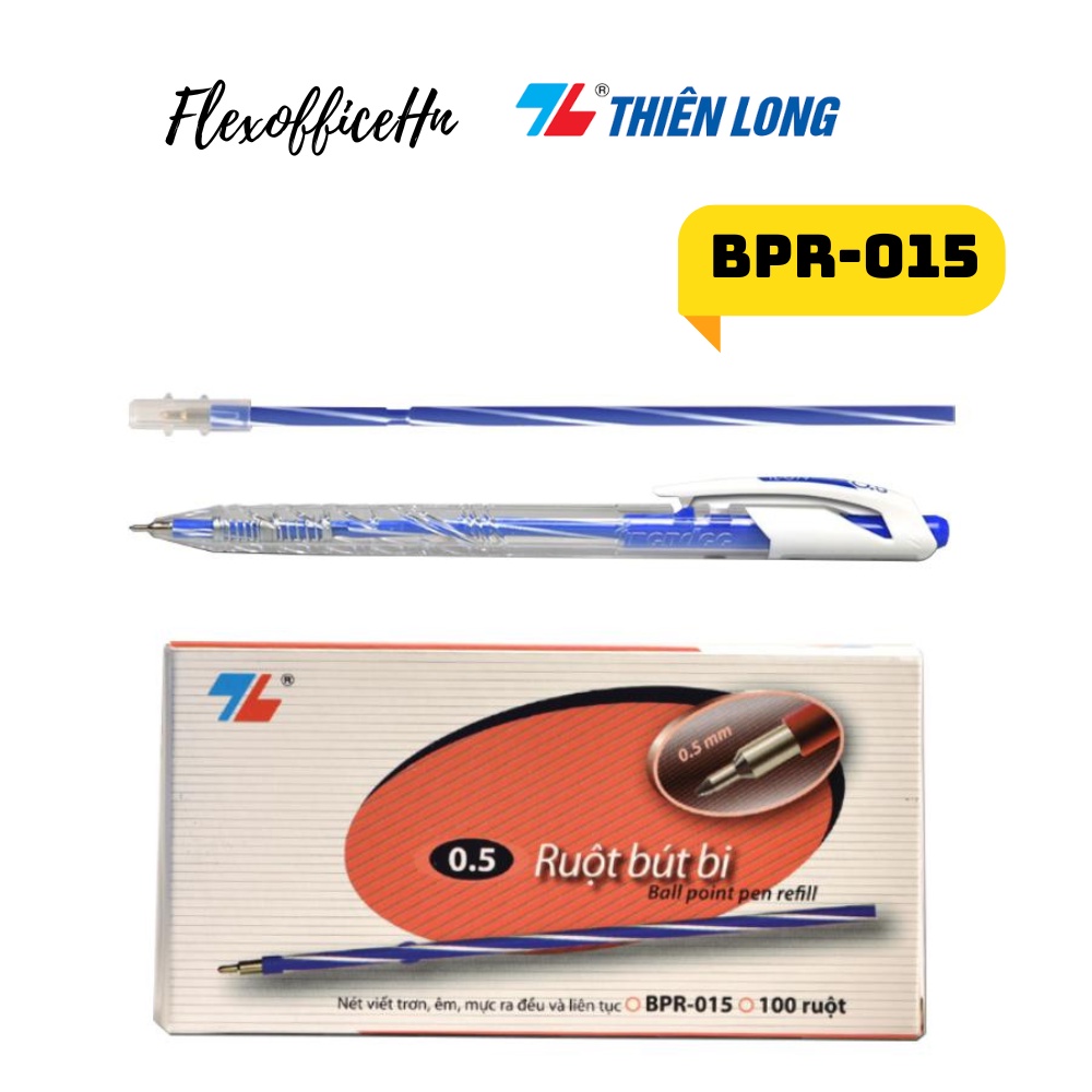 Hộp 100 cây Ruột bút bi Thiên Long BPR-015