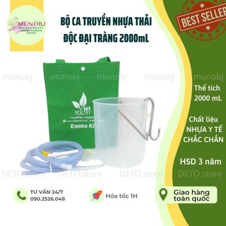 Bộ xô Enema nhựa Viet Healthy (nhựa PP chịu nhiệt cao cấp), bộ dụng cụ thụt tháo cà phê, thụt tháo đại tràng, thải độc