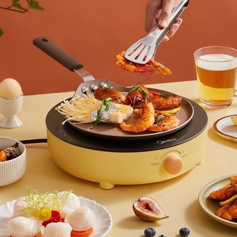 BẾP ĐIỆN TỪ MIDEA HỒNG NGOẠI MÀU VÀNG HÀNG NỘI ĐỊA CAO CẤP