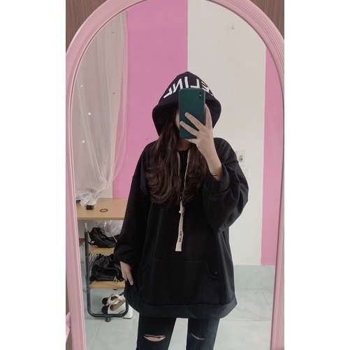 Hooodie  chữ to CENLINE , dây chữ