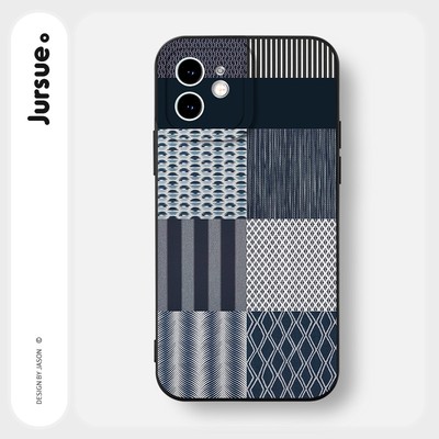 Ốp lưng JURSUE mềm chống sốc hình độc lạ nam nữ đen Cho iPhone 17 16 15 14 13 12 11 Pro Max SE 2020 X XR XS ip 8 7 Plus Y2417