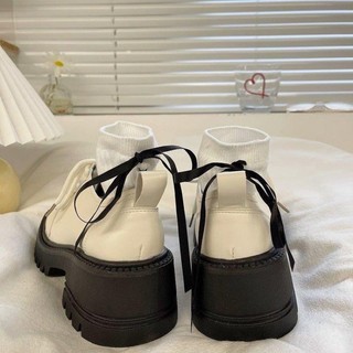 [Sẵn] Giày Boots Oxford Đế Cao 5cm ( Size 35 - 39 )