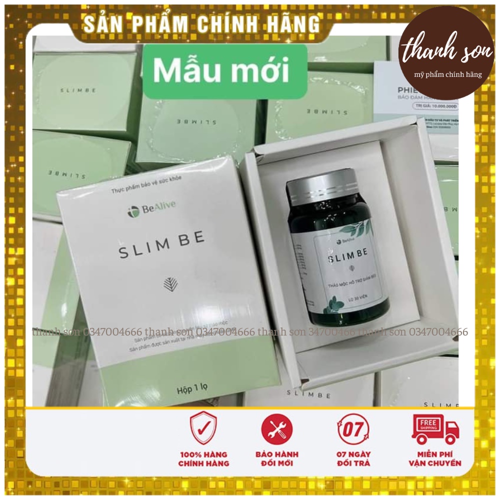 Giảm Cân Slim Be Của BeAlive Mẫu Mới Chính Hãng Đánh Mỡ Hiệu Quả