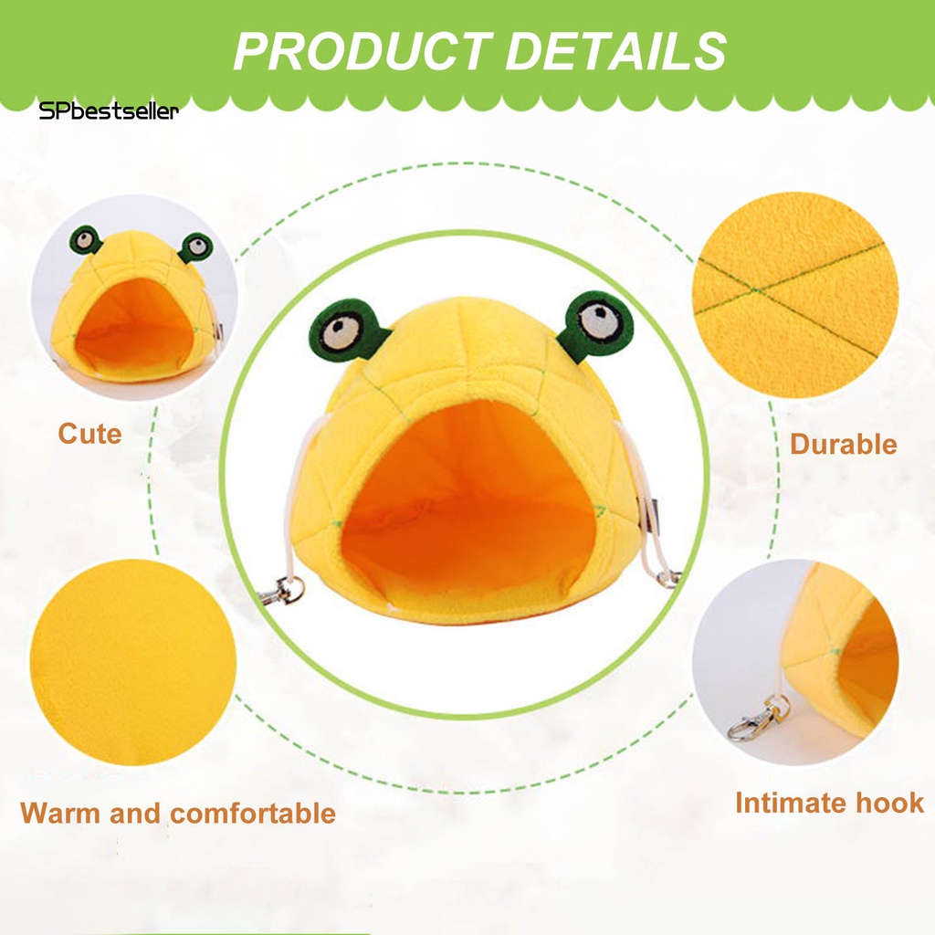 Giường Ngủ Mini Hình Chú Ếch / Chuột Hamster Dễ Thương