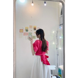 Áo buộc vạt eo