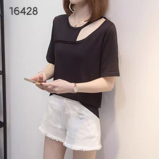 Áo kiểu BIGSIZE Len kh o é t 1 bên 16428