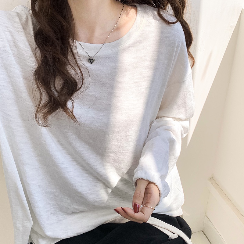 NRVP Áo Thun Nữ Oversized Dài Tay Dáng Rộng