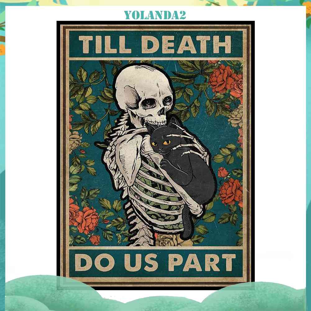 Tranh Thêu Chữ Thập Thủ Công Hình Mèo Đầu Lâu 11CT