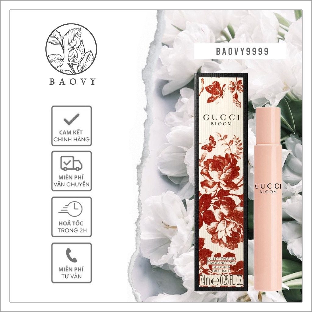 ✨ Nước hoa mini Nữ GUCCI BLOOM ống 7.4ml EDP dạng lăn