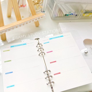 GIẤY REFILL SỔ CÒNG BINDER SIZE A5 Planner Take Note Trang Trí Sổ Tay Bullet Journal Take notes