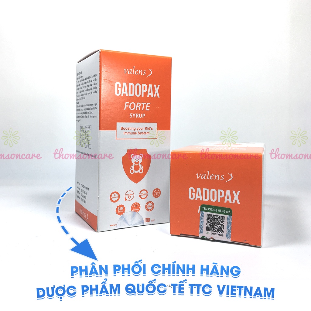 Gadopax Forte chai 100ml - Hỗ trợ tăng cường sức đề kháng của cơ thể