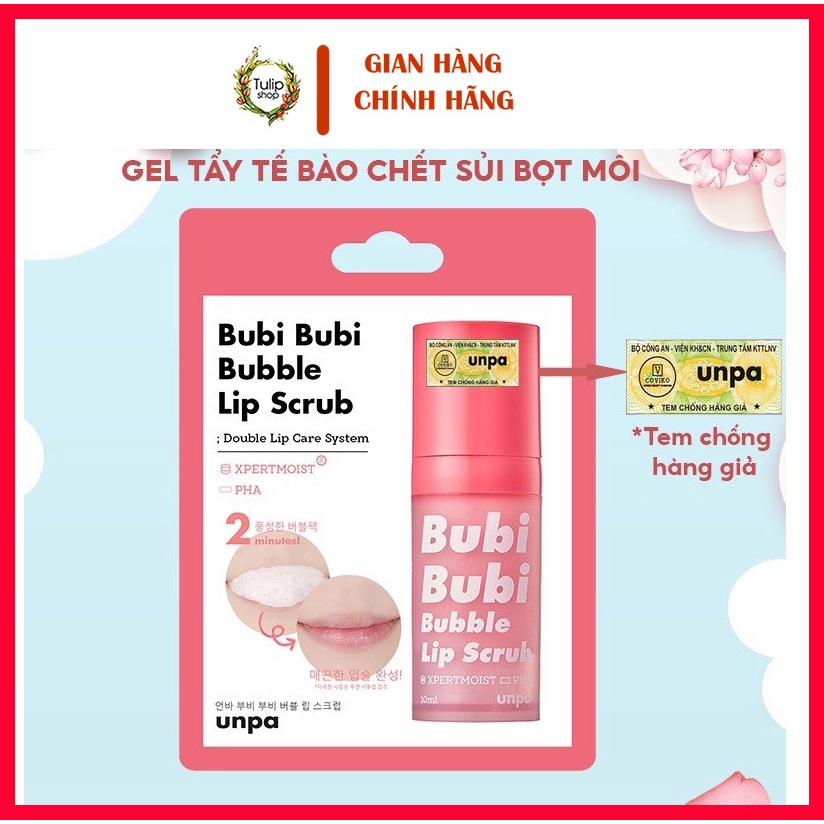 GEL TẨY DA CHẾT MÔI UNPA BUBI BUBI LIP