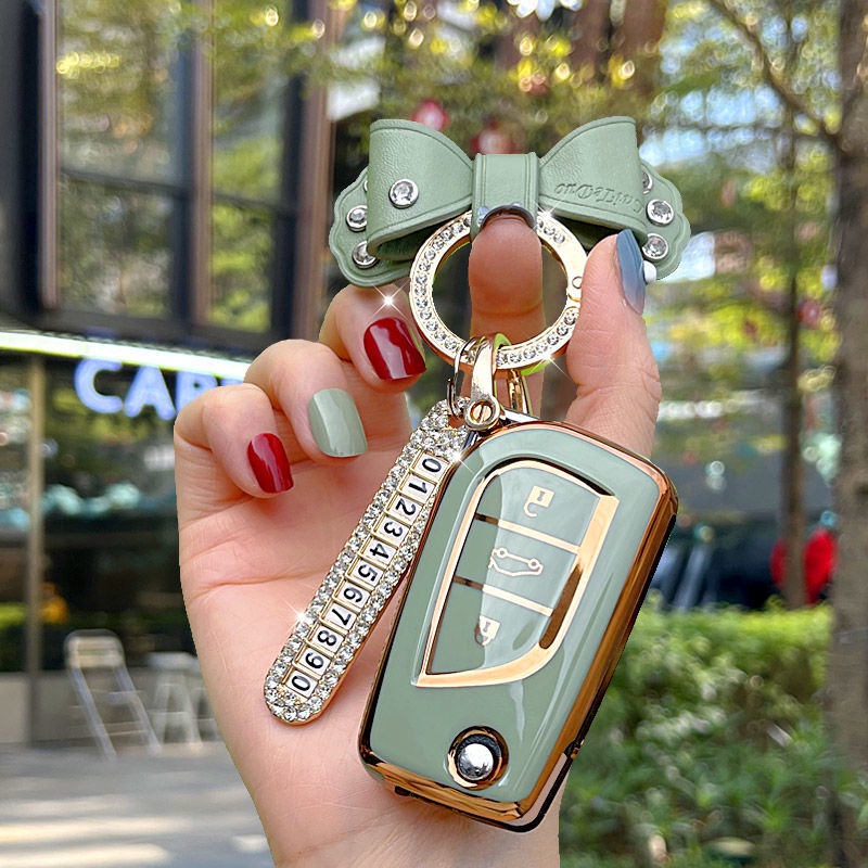 Vỏ Bọc Chìa Khóa Điều Khiển Từ Xa Bằng TPU Cho Toyota Auris Corolla Avensis Verso Yaris Aygo Scion TC IM Camry RAV4 Forturner Hilux