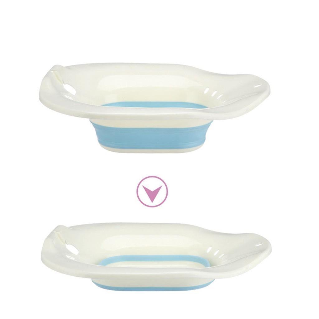 Bô xông GẤP GỌN đáy lớn, kèm dây và vòi xịt, dùng cho chị em sau sinh, chậu ngâm rửa phụ khoa