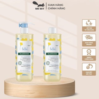 Sữa tắm gội Klorane bebe hoa Cúc 500ml Pháp, Sữa tắm gội 2 trong 1 cho bé từ sơ sinh