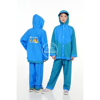 Áo mưa bộ trẻ em sơn thủy ( Size: 4,6,8,10,12,14)