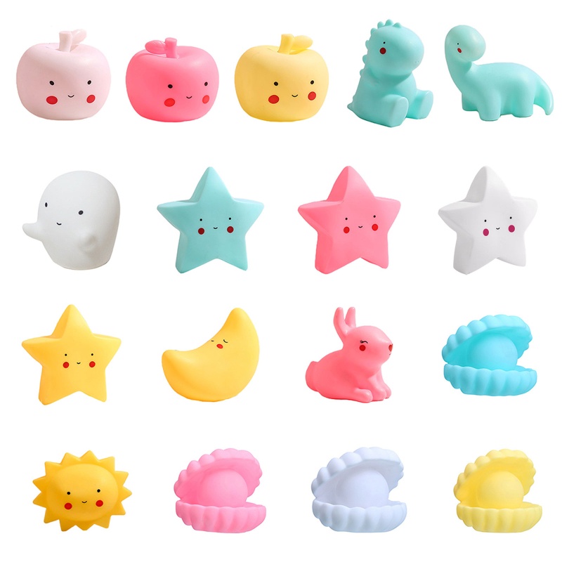 Đèn ngủ silicone hình khủng long/ mặt trăng/ ngôi sao/ thỏ đáng yêu dành cho trẻ em
