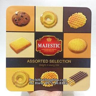 Bánh Majestic Selection hộp sắt 398g