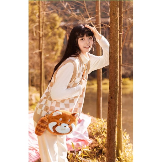 Túi đeo chéo/đeo vai Ulzzang, Lolita bé chồn "Tiểu Năng Miêu" dễ thương, cute