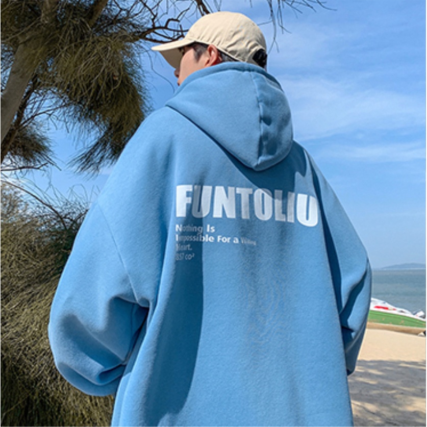 Áo khoác hoodie nam nữ form rộng FUNTOLIU có mũ chất liệu nỉ lót nhung mã HD5