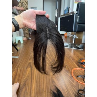 Tóc mái che hói, Tóc mái giả tóc thật 4D mini Shop Tóc Anh Quân nhìn siêu thật làm từ tóc thật 100% vô cùng chắc chắn