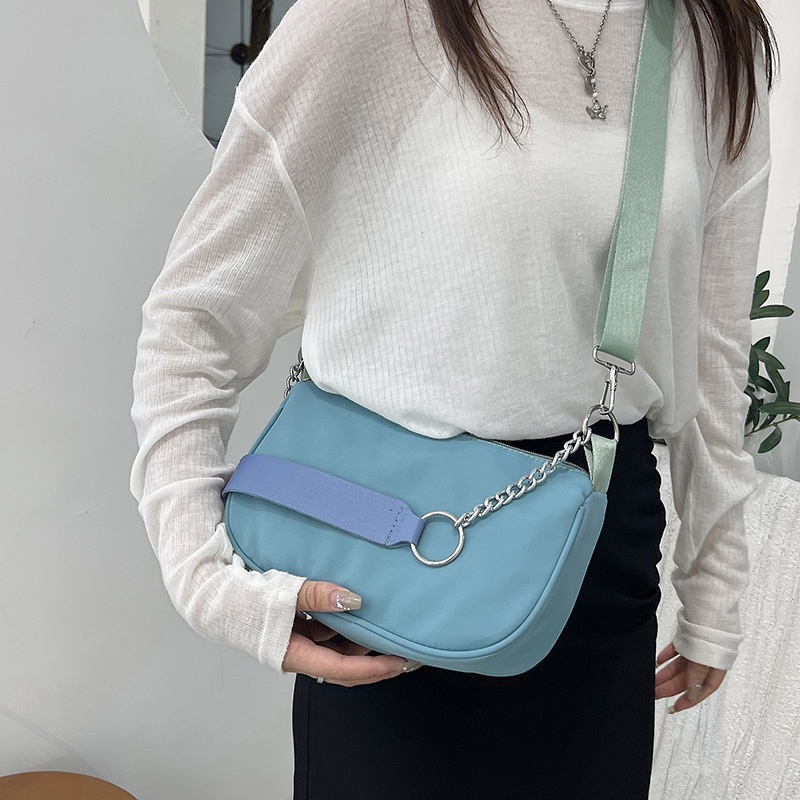 Túi đeo dưới cánh tay Bằng Vải Nylon Phong Cách Retro Đơn Giản Hàng Mới Dành Cho Bạn Nữ
