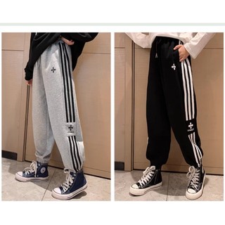  Quần thun dài thể thao cho bé phong cách Hàn Quốc size 18-35kg chất thun da cá mềm mát