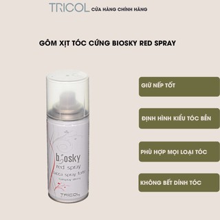 Gôm xịt tạo kiểu cứng và giữ nếp tóc Italy Biosky Red Spray 100ml