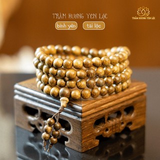 Vòng Tay Trầm Hương Chuỗi Tràng Hạt 108 Trầm Tốc Quảng Nam đủ size Nam Nữ