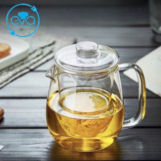 Bình lọc trà thuỷ tinh / bình pha trà kèm lõi lọc thuỷ tinh chịu nhiệt cao cấp penguin teapot 700 ml