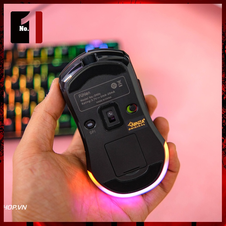 Chuột Gaming Không Dây Máy Tính Fuhlen D90s Led Rgb Mouse Chuột Ko Dây Wireless Vi Tính Laptop Chơi Game Siêu Nhạy