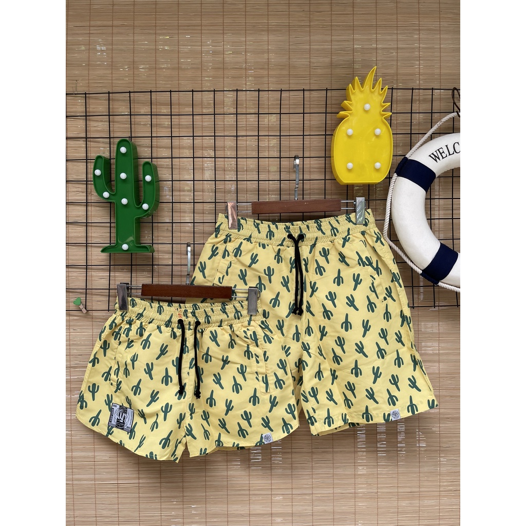 Quần short đi biển nhiều màu sắc, vải dù, dành cho nhóm, gia đình, chụp kỷ yếu