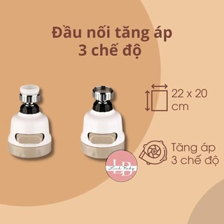 Đầu nối tăng áp 3 chế độ làm bằng chất liệu théo không gỉ cho vòi rửa bát siêu tiện dụng vanngoc1956